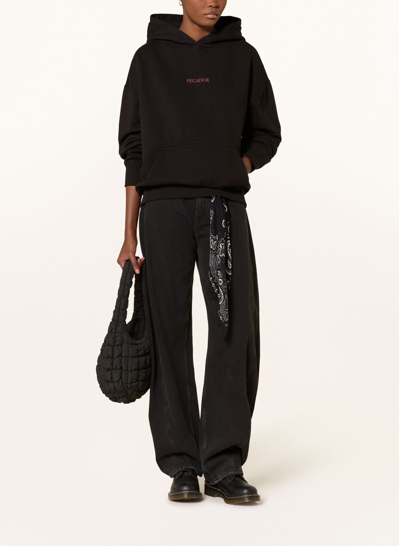 PEGADOR LANCY hoodie: BLACK