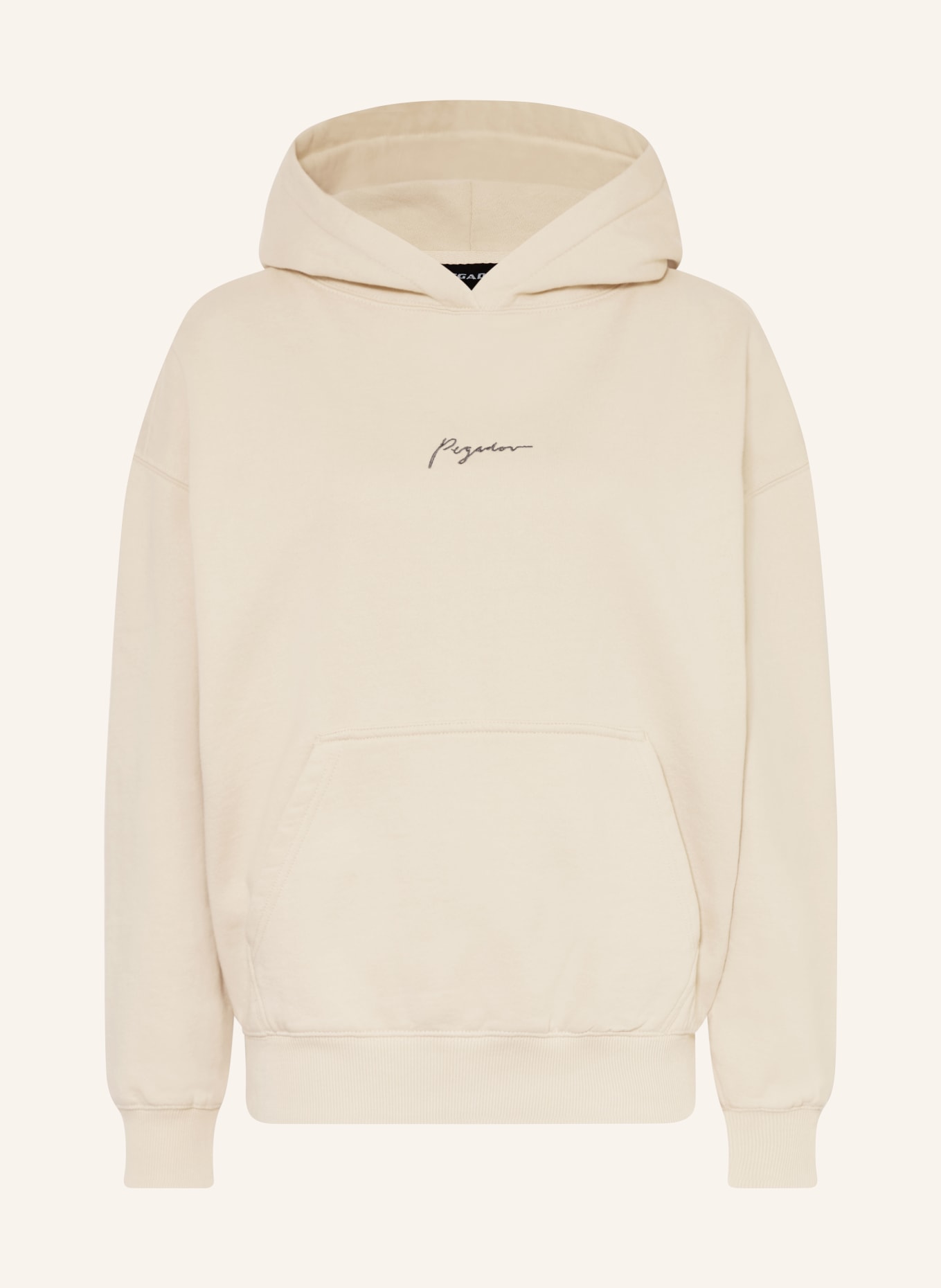 PEGADOR BEJA hoodie: BEIGE / BROWN