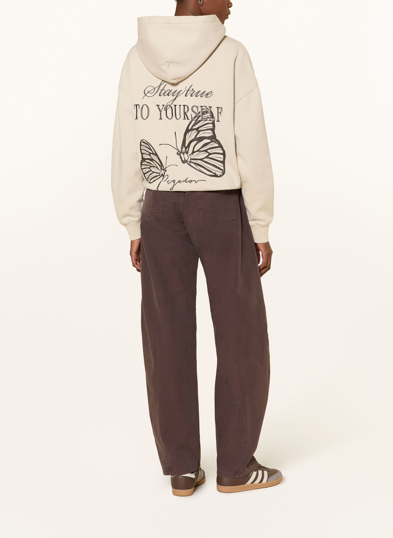 PEGADOR BEJA hoodie: BEIGE / BROWN