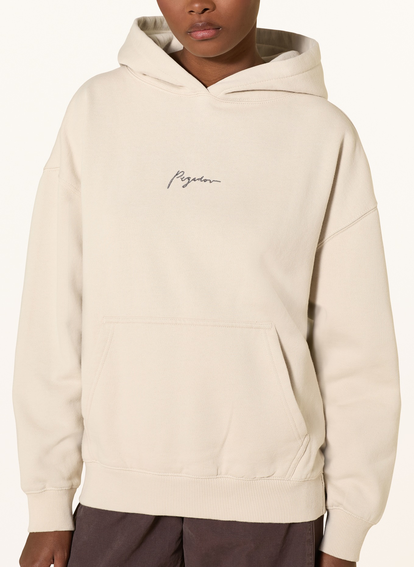 PEGADOR BEJA hoodie: BEIGE / BROWN