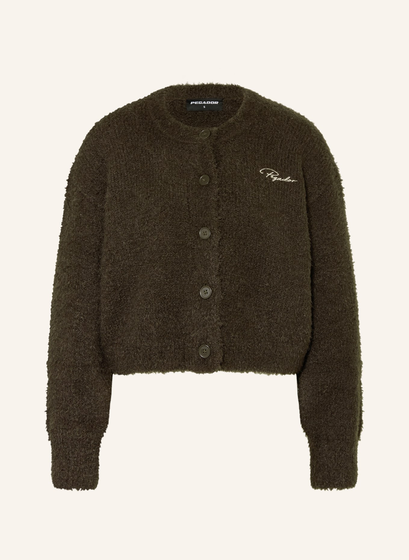 PEGADOR Sweter NIMES: CIEMNOBRĄZOWY