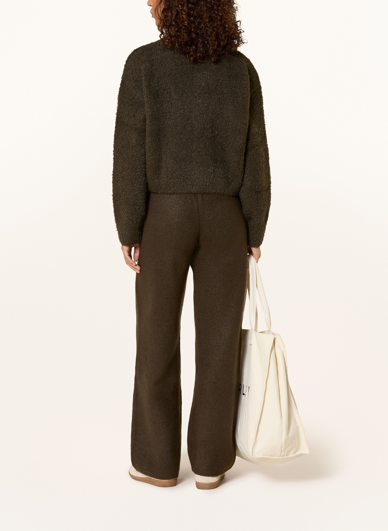 PEGADOR Sweter NIMES: CIEMNOBRĄZOWY