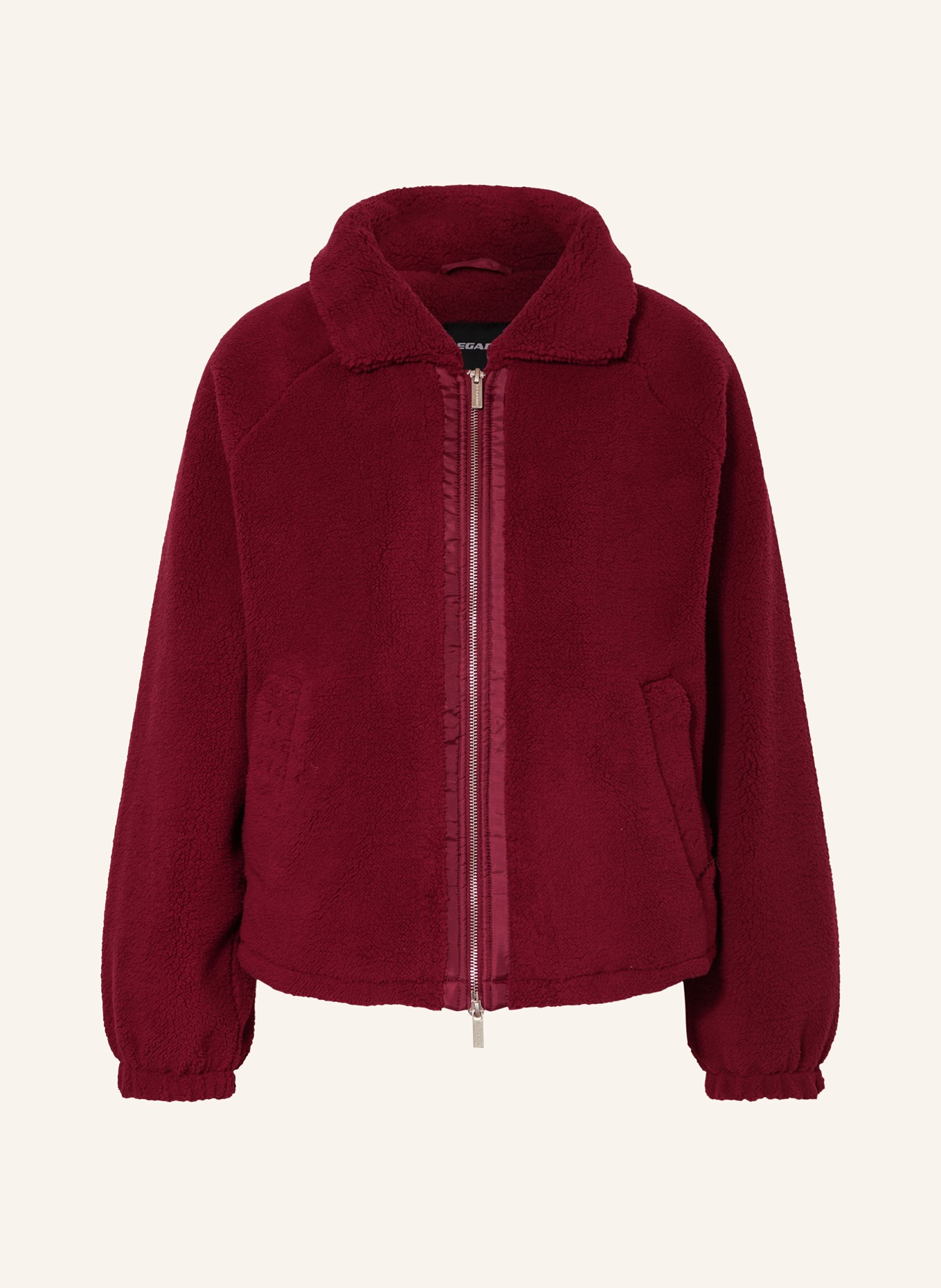 PEGADOR Teddyfell-Jacke ENN: DUNKELROT