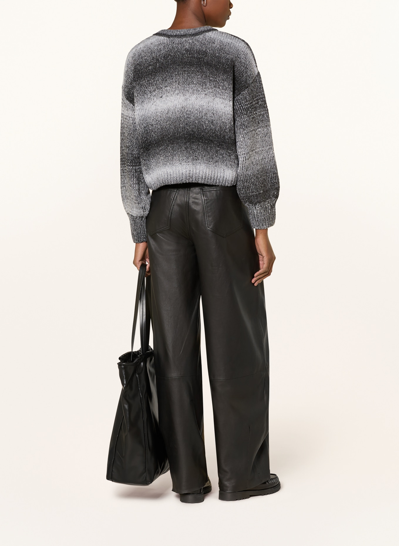 PEGADOR ORADEA cardigan: DARK GRAY / LIGHT GRAY / GRAY