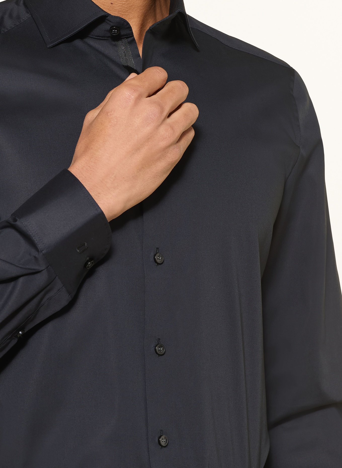 OLYMP Hemd Level Five body fit: SCHWARZ