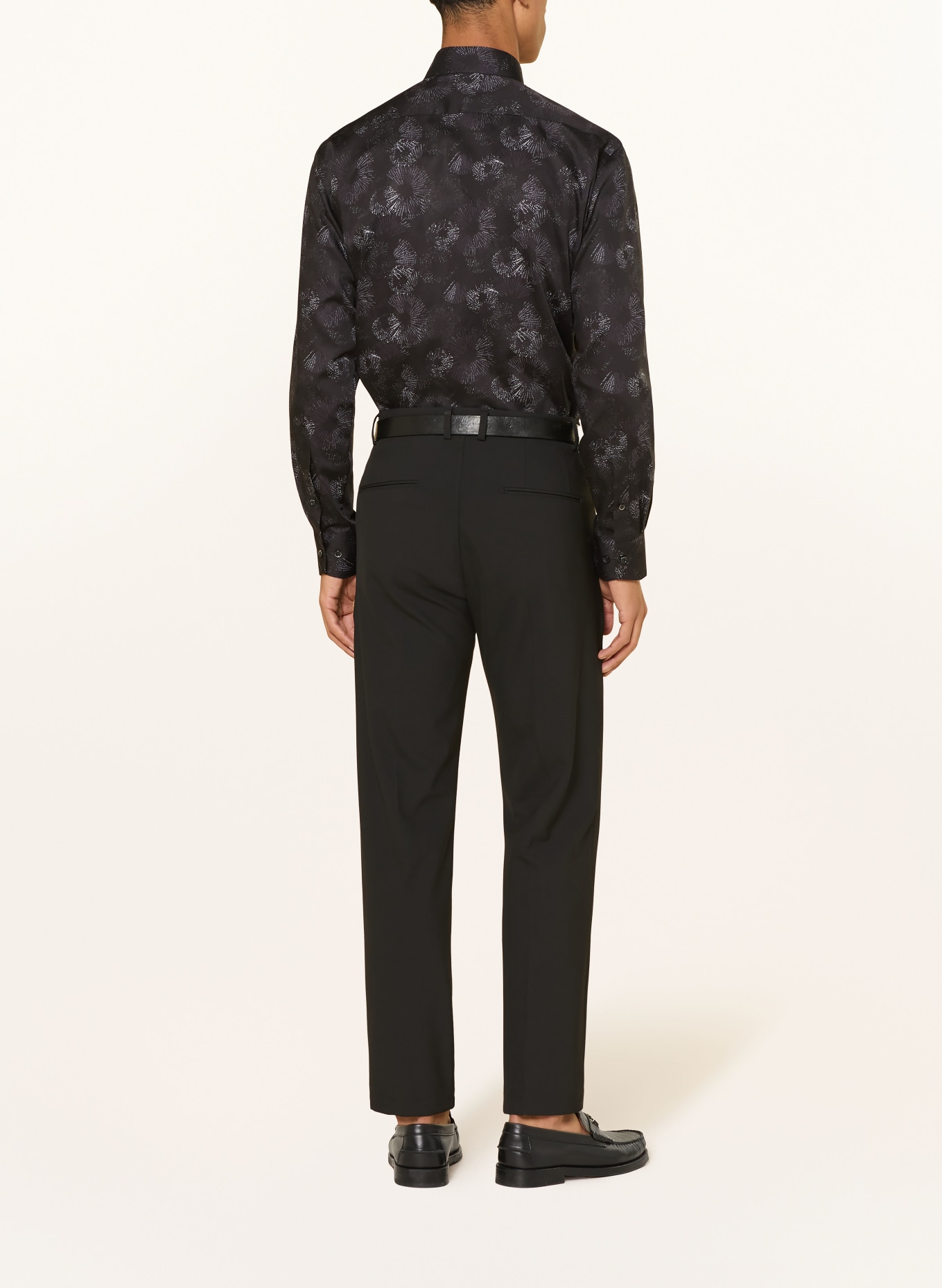 OLYMP Hemd Luxor modern fit: SCHWARZ / WEISS