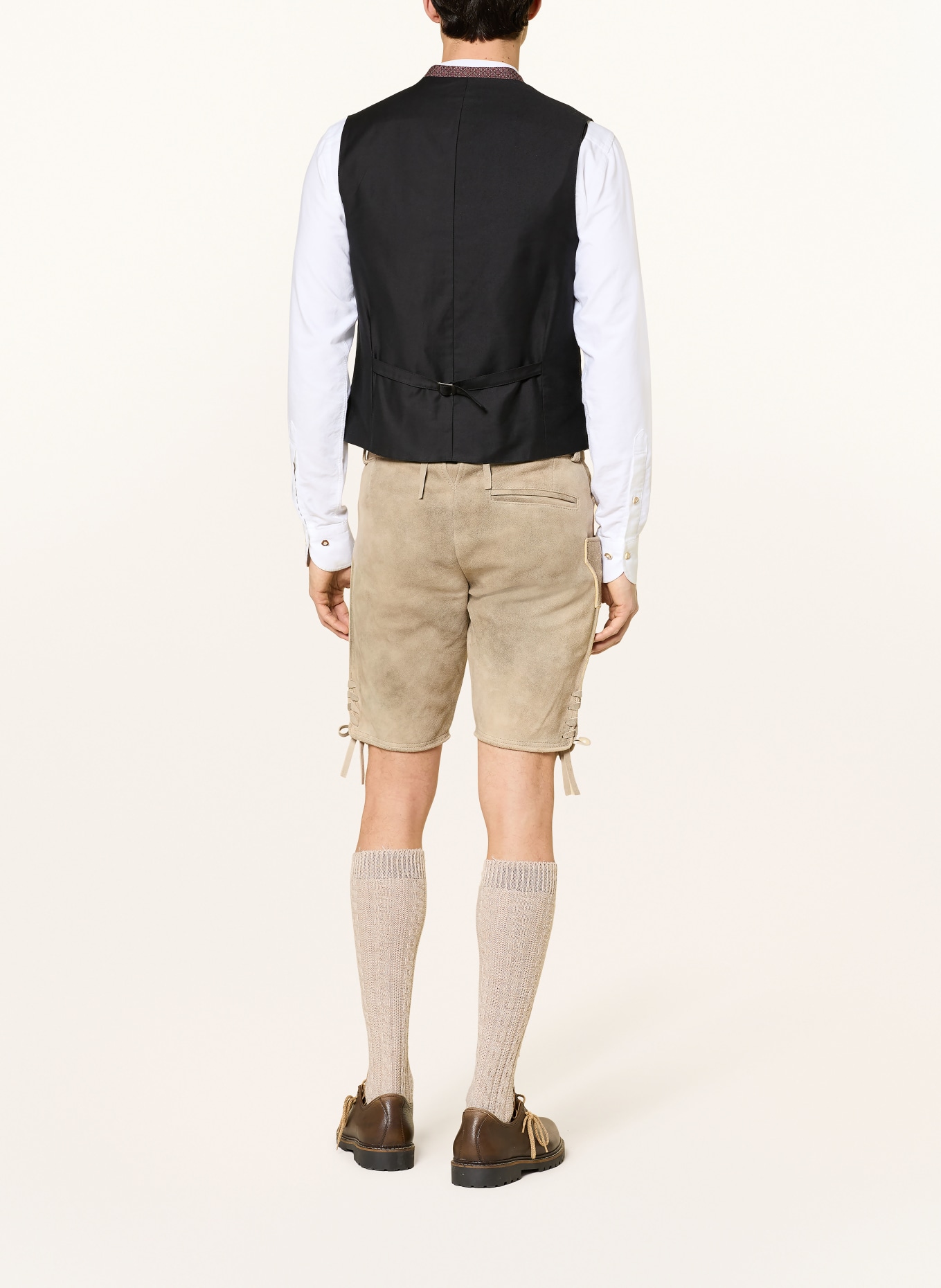 OSTARRICHI Trachten-Lederhose FRANZ: ECRU