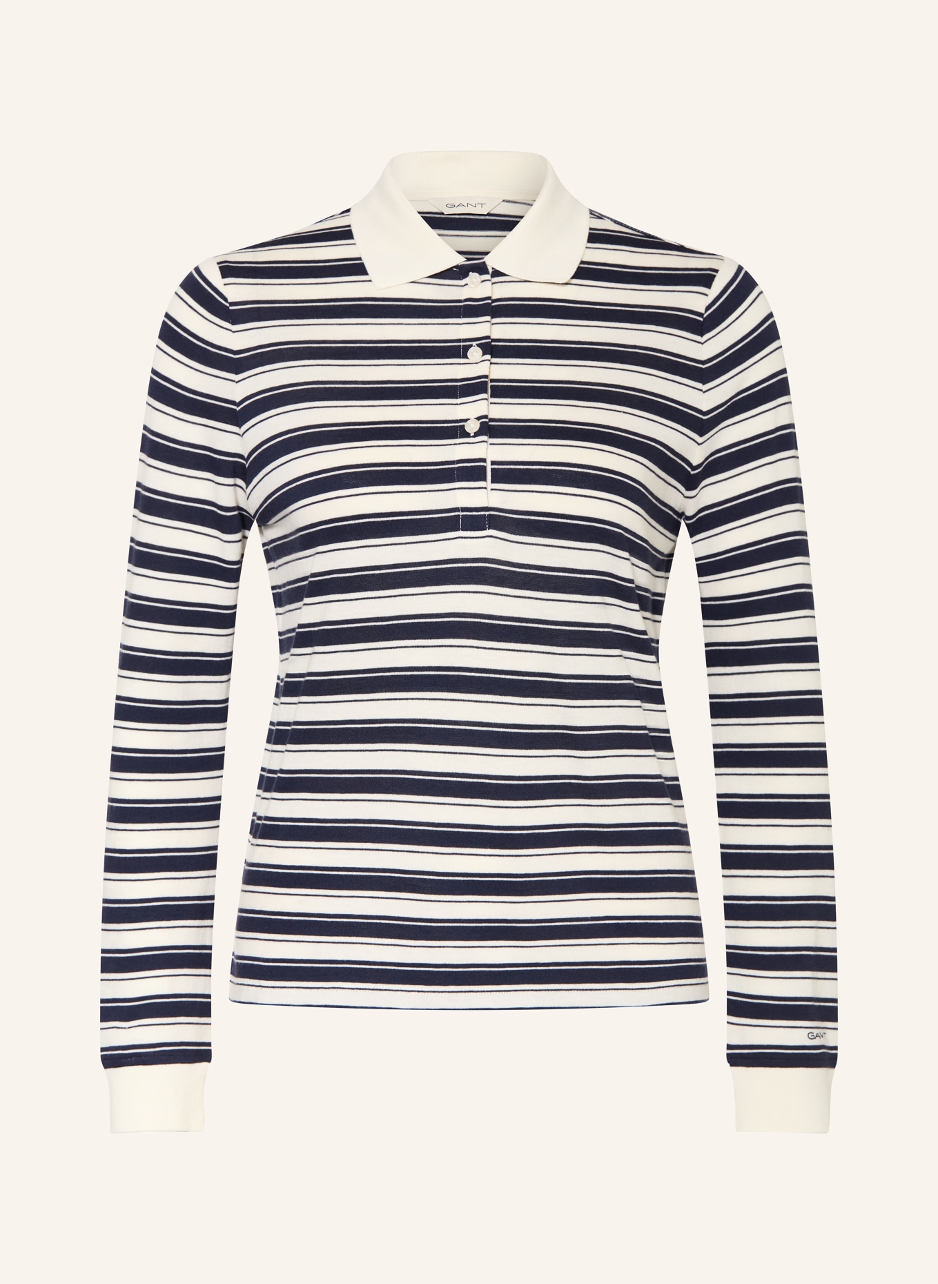 GANT Poloshirt: CREME / DUNKELBLAU