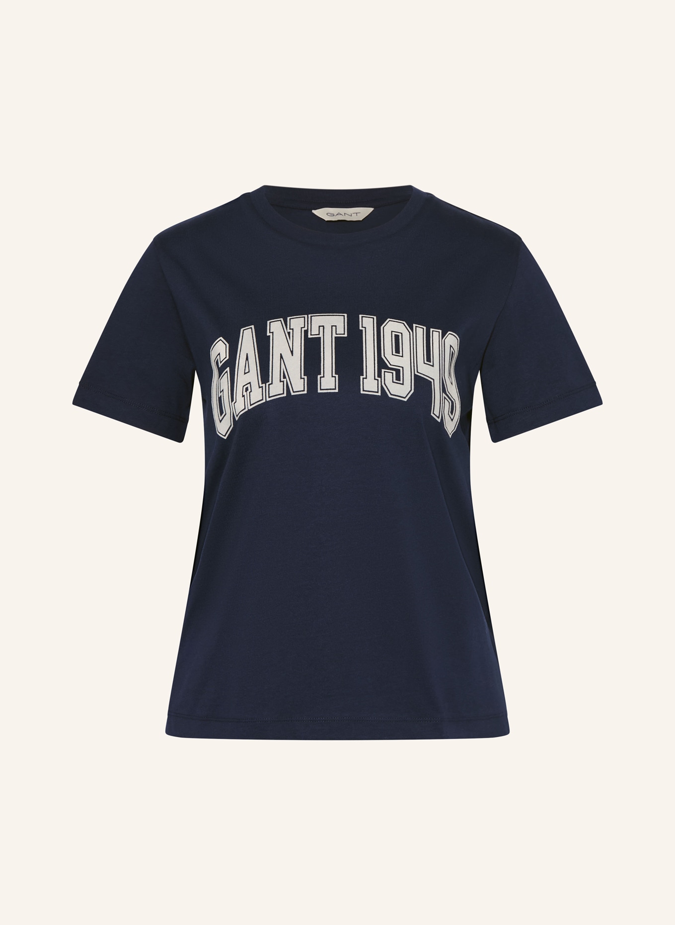 GANT T-Shirt: DUNKELBLAU / WEISS