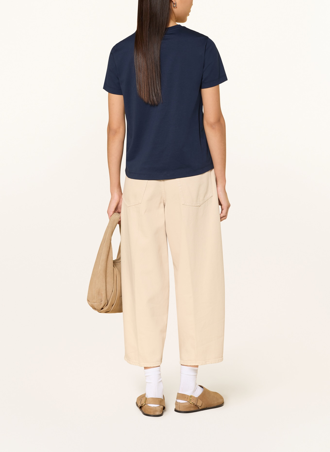 GANT T-Shirt: DUNKELBLAU / WEISS