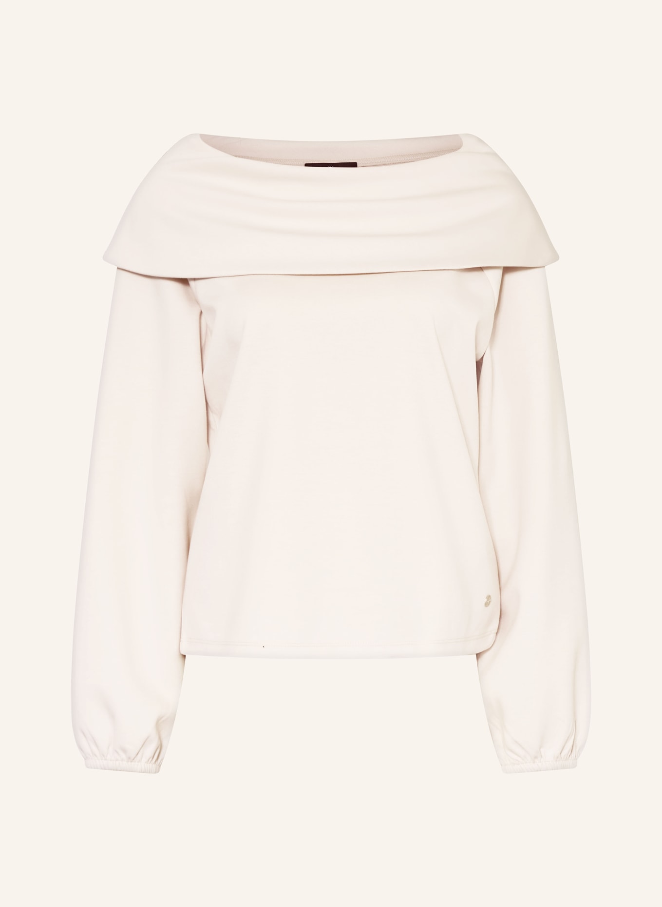 monari Off-shoulder blouse made from jersey: CREAM