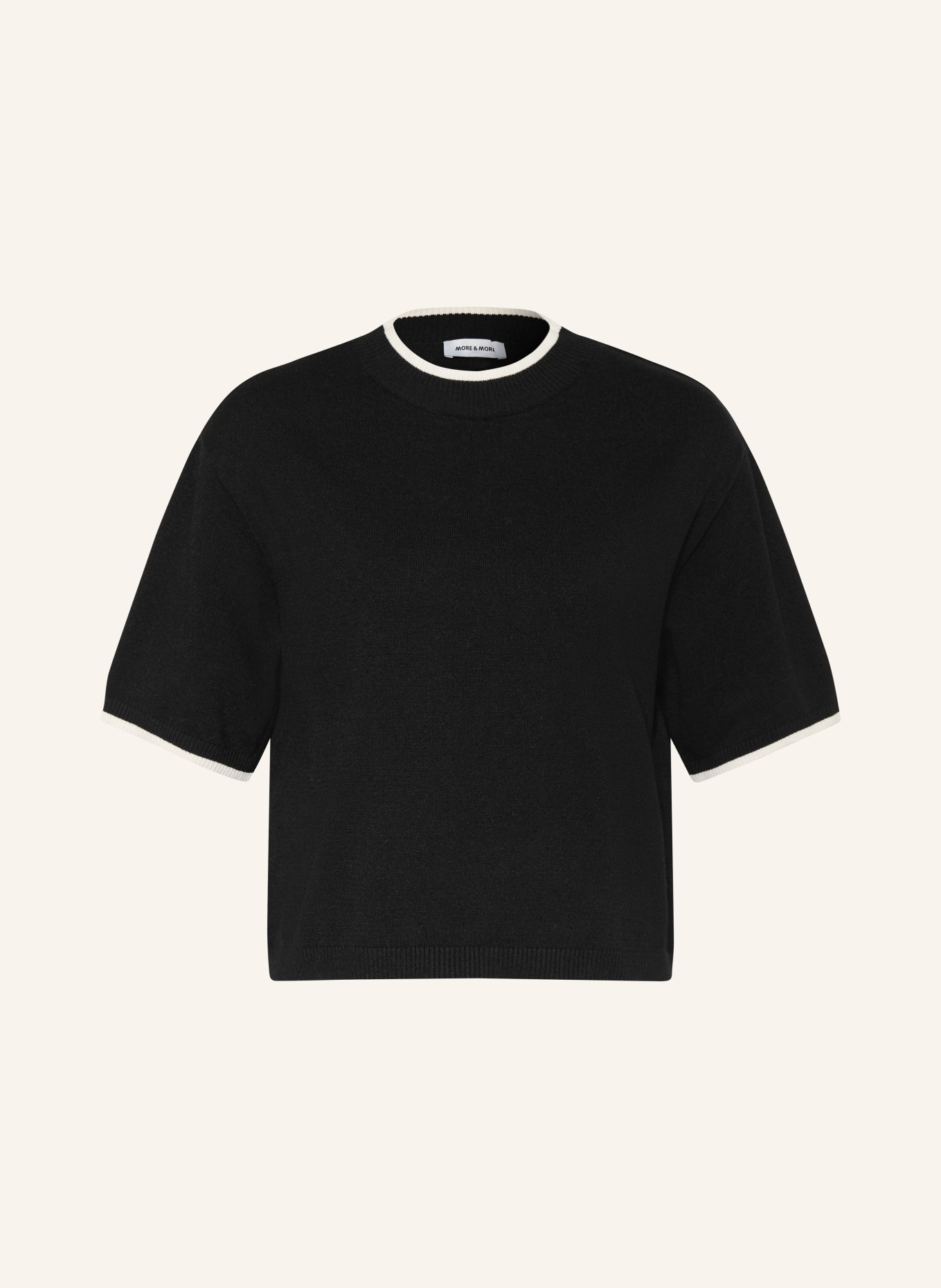MORE & MORE gebreide trui: ZWART