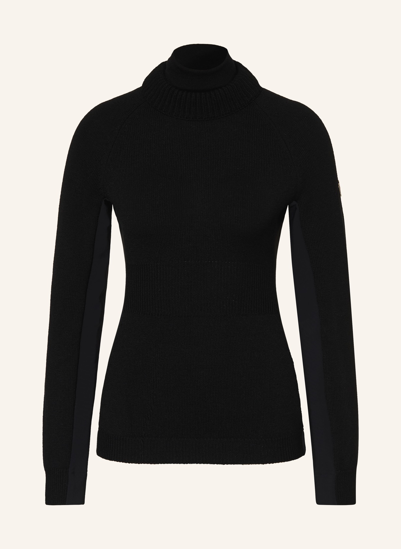 MONCLER GRENOBLE turtleneck sweater: BLACK