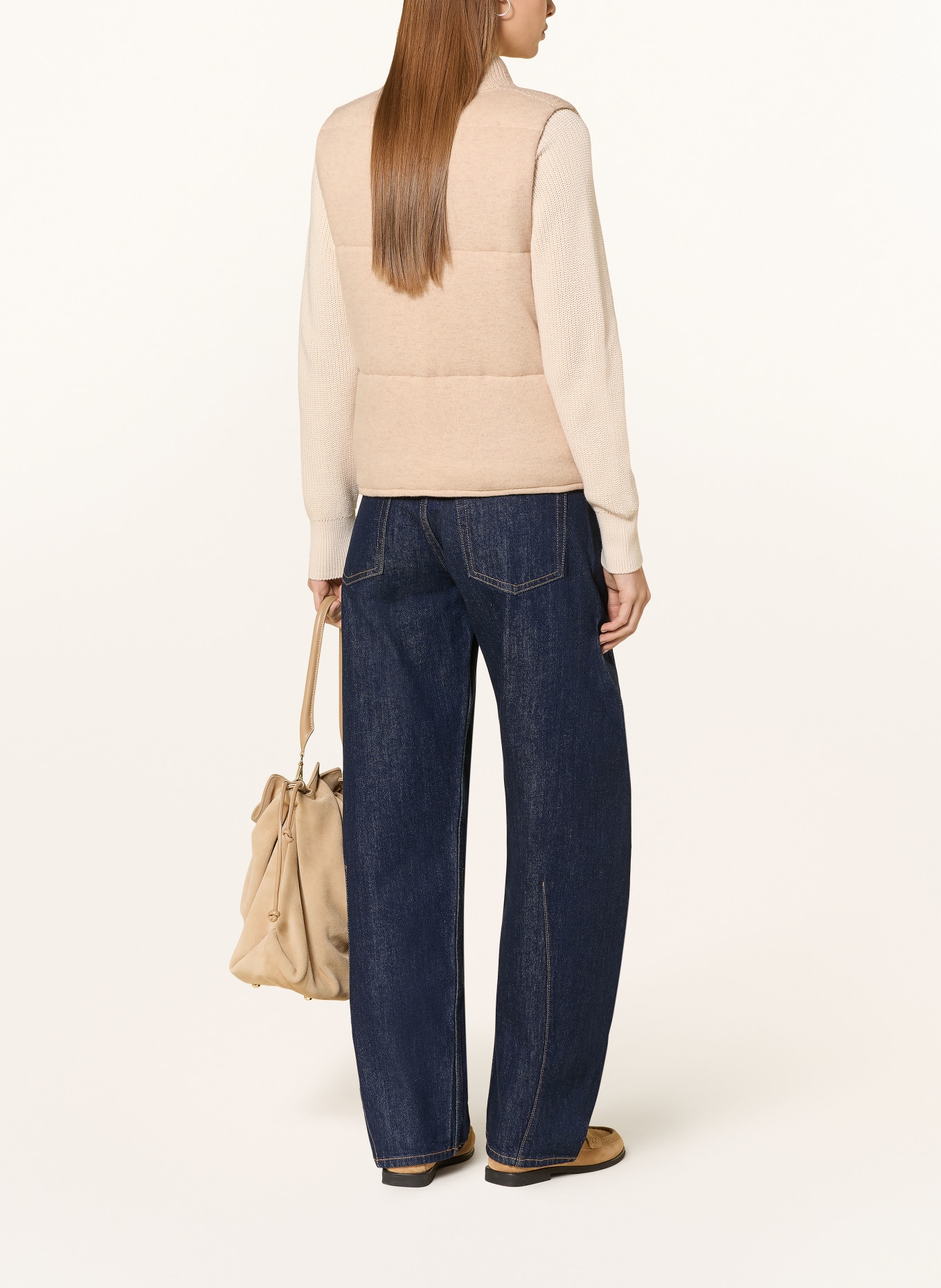 darling harbour kamizelka z dzianiny: Sand Melange