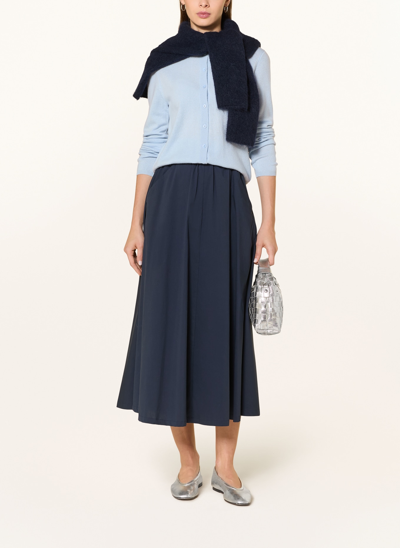 darling harbour Strickjacke aus Cashmere: SKY BLUE