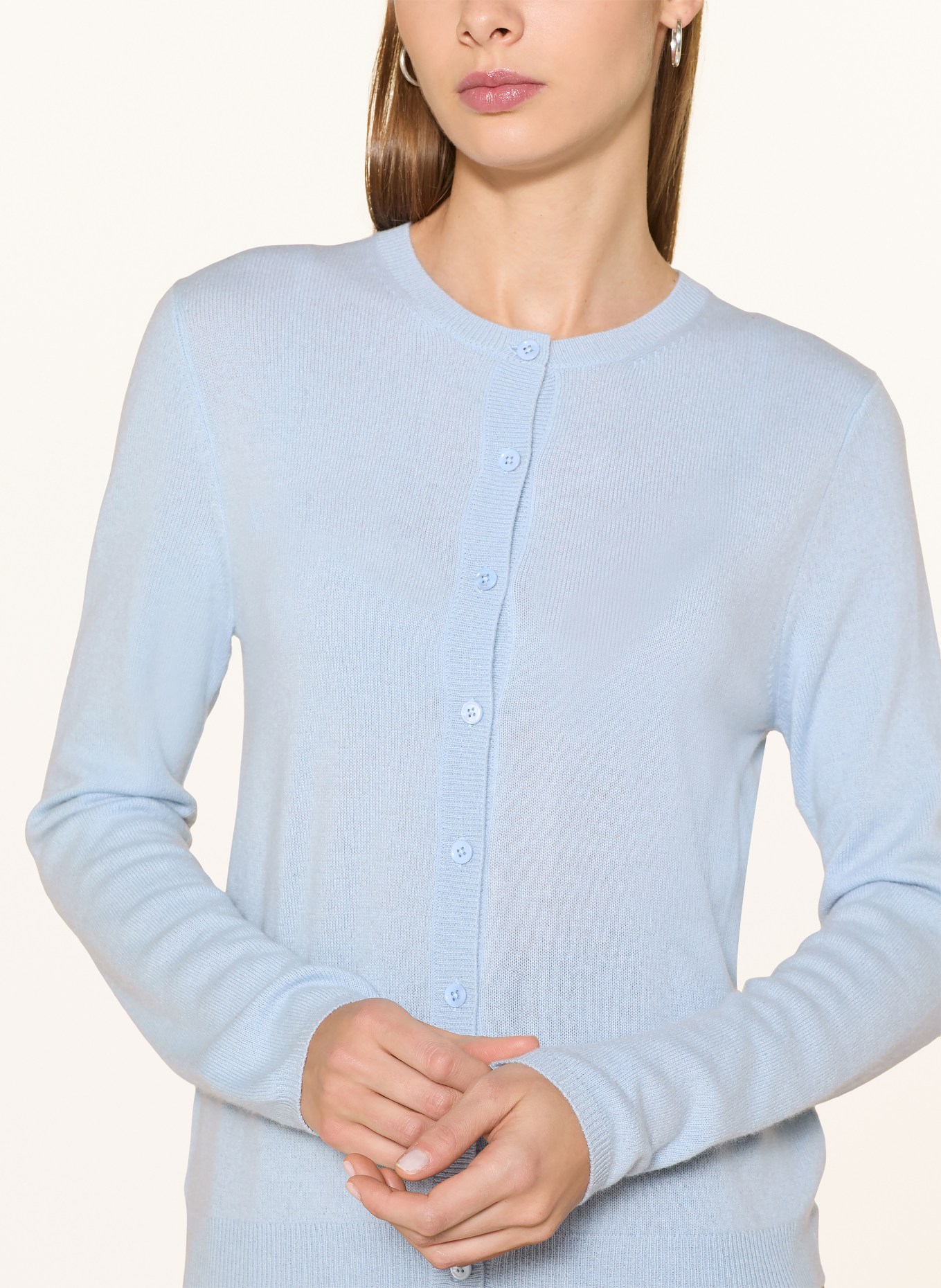 darling harbour Strickjacke aus Cashmere: SKY BLUE