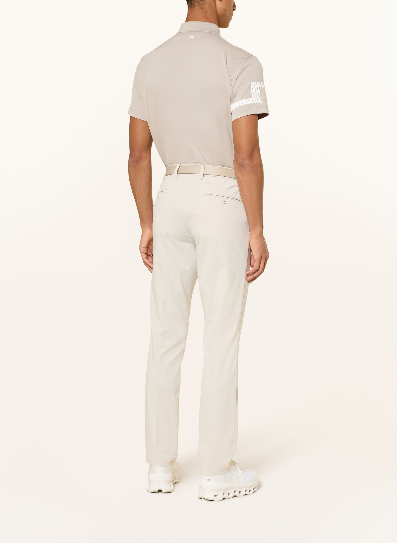 J.LINDEBERG Funkcjonalna koszulka polo: BEŻOWY