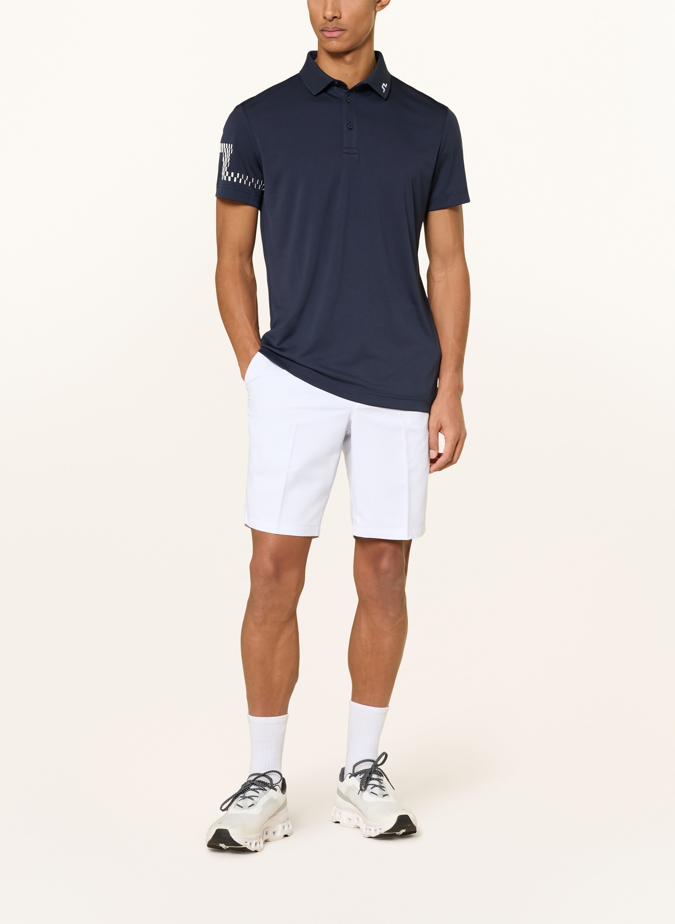 J.LINDEBERG Functional polo shirt: DARK BLUE