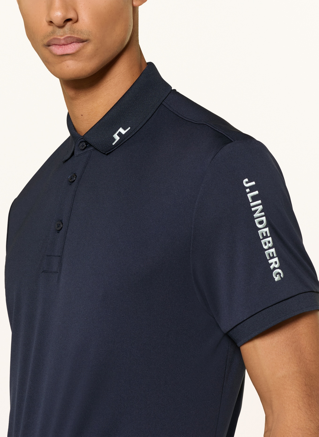 J.LINDEBERG Functional polo shirt: DARK BLUE