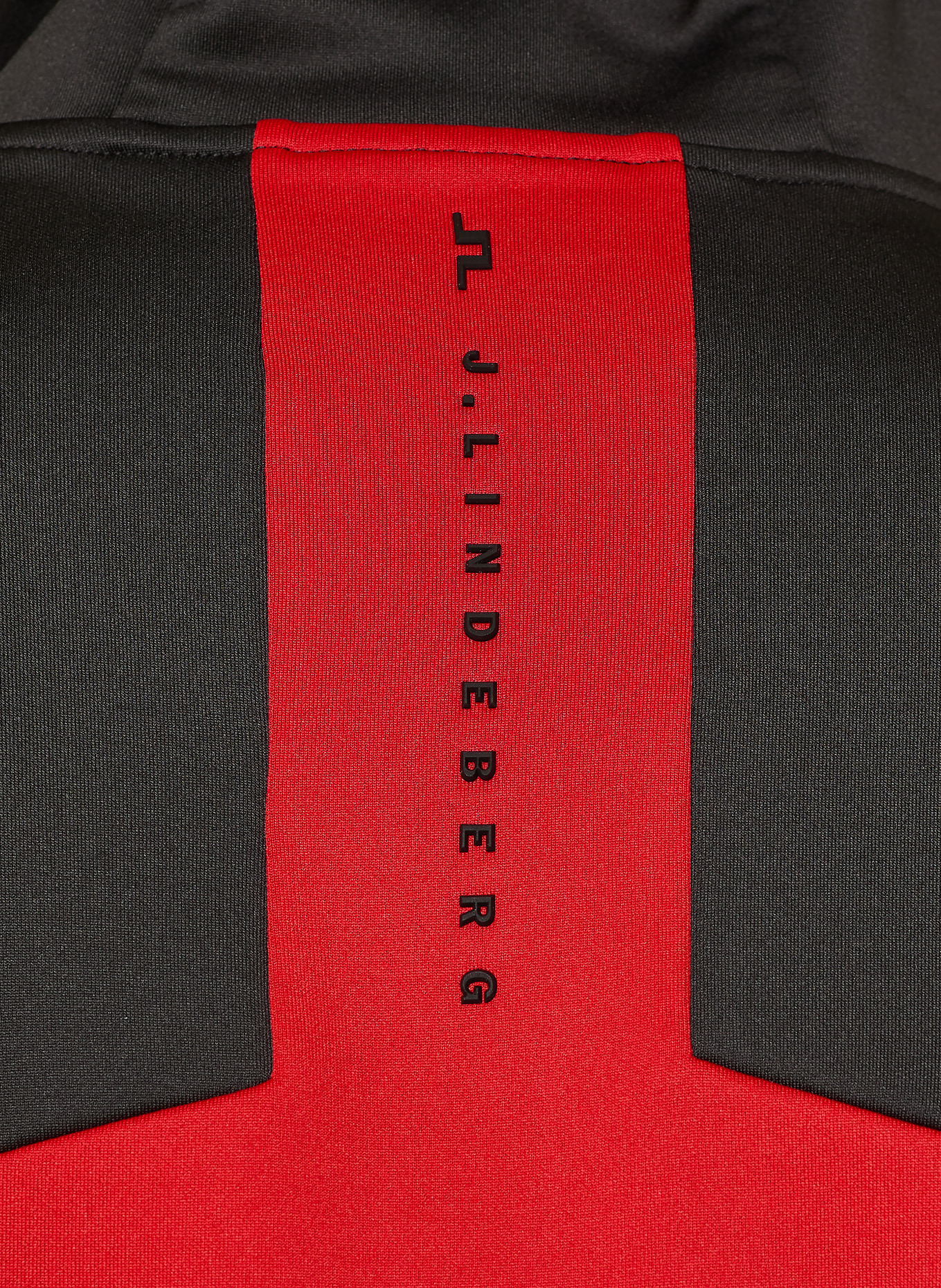 J.LINDEBERG Bluza z kapturem funkcjonalna: CZERWONY / CZARNY