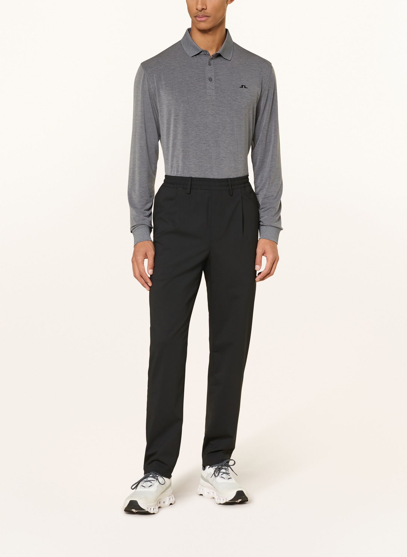 J.LINDEBERG Funktions-Poloshirt: GRAU