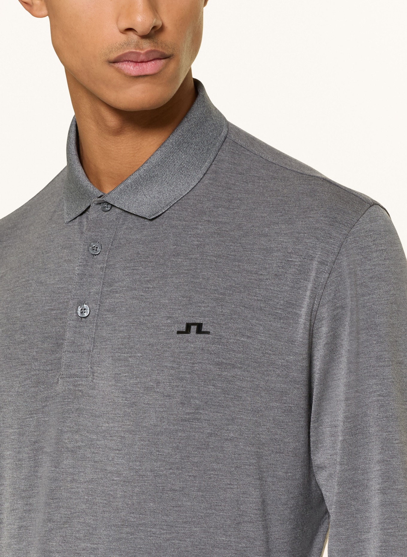 J.LINDEBERG Funktions-Poloshirt: GRAU
