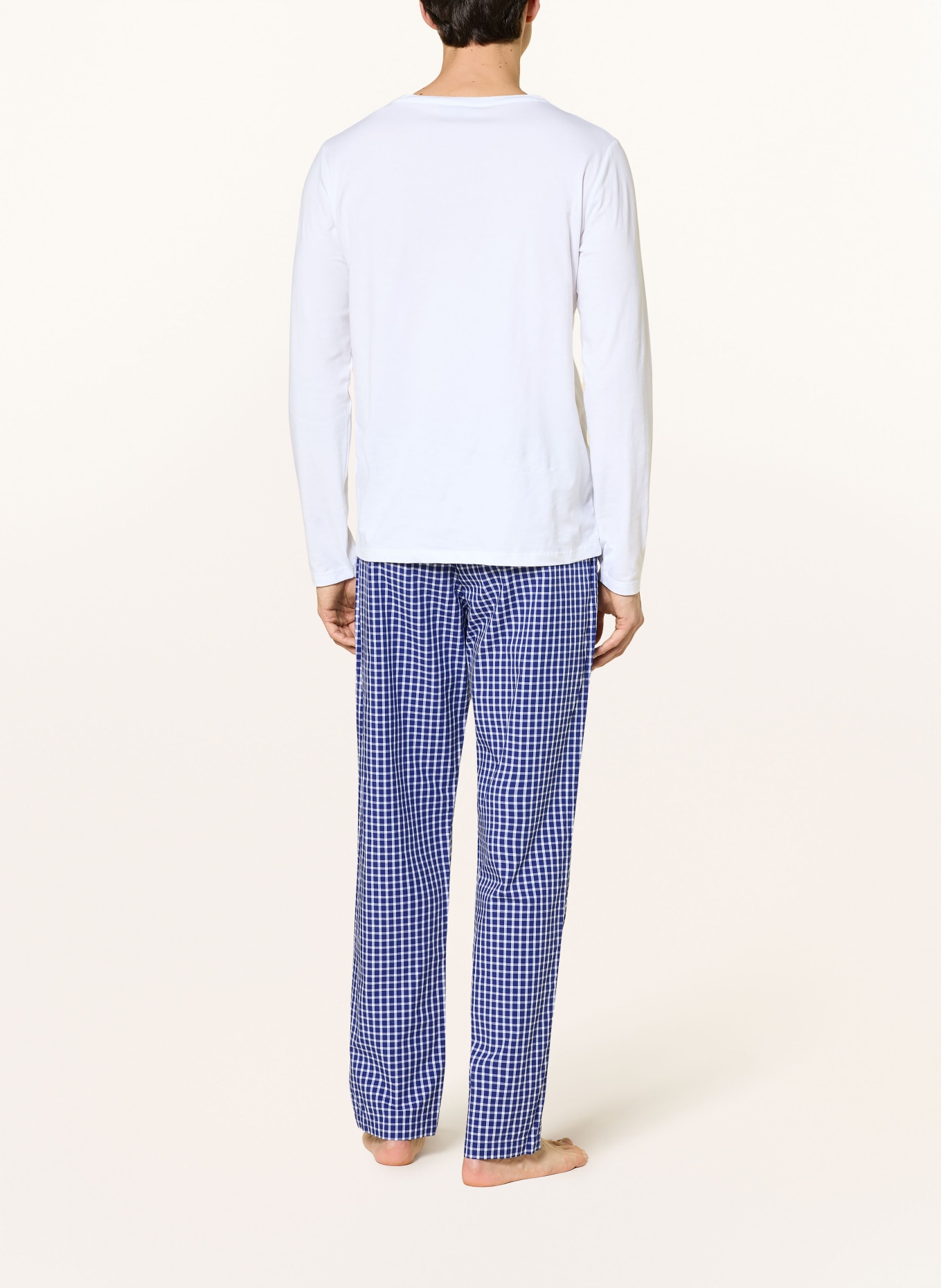 STROKESMAN'S Schlafhose: BLAU / WEISS