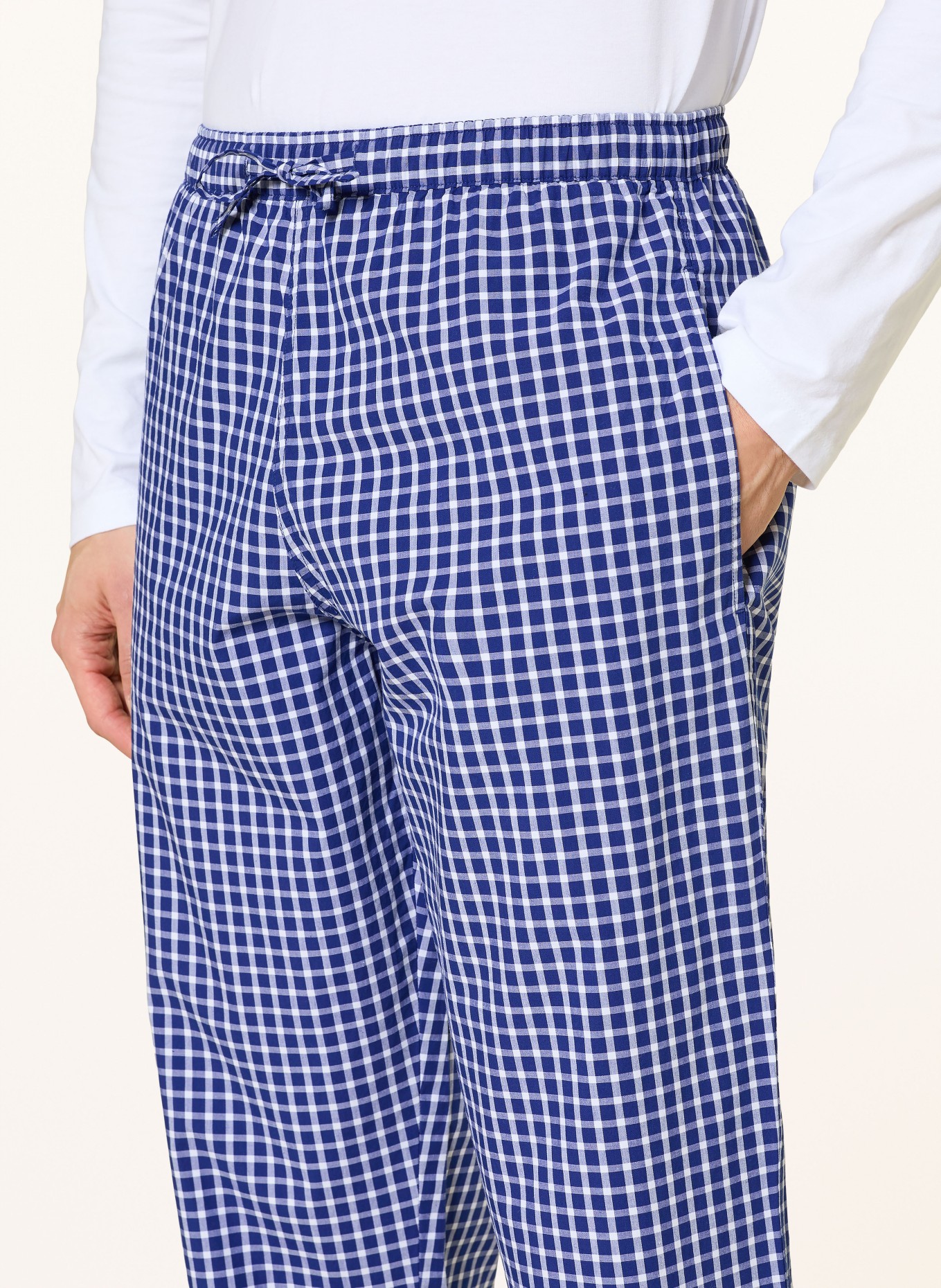 STROKESMAN'S Schlafhose: BLAU / WEISS