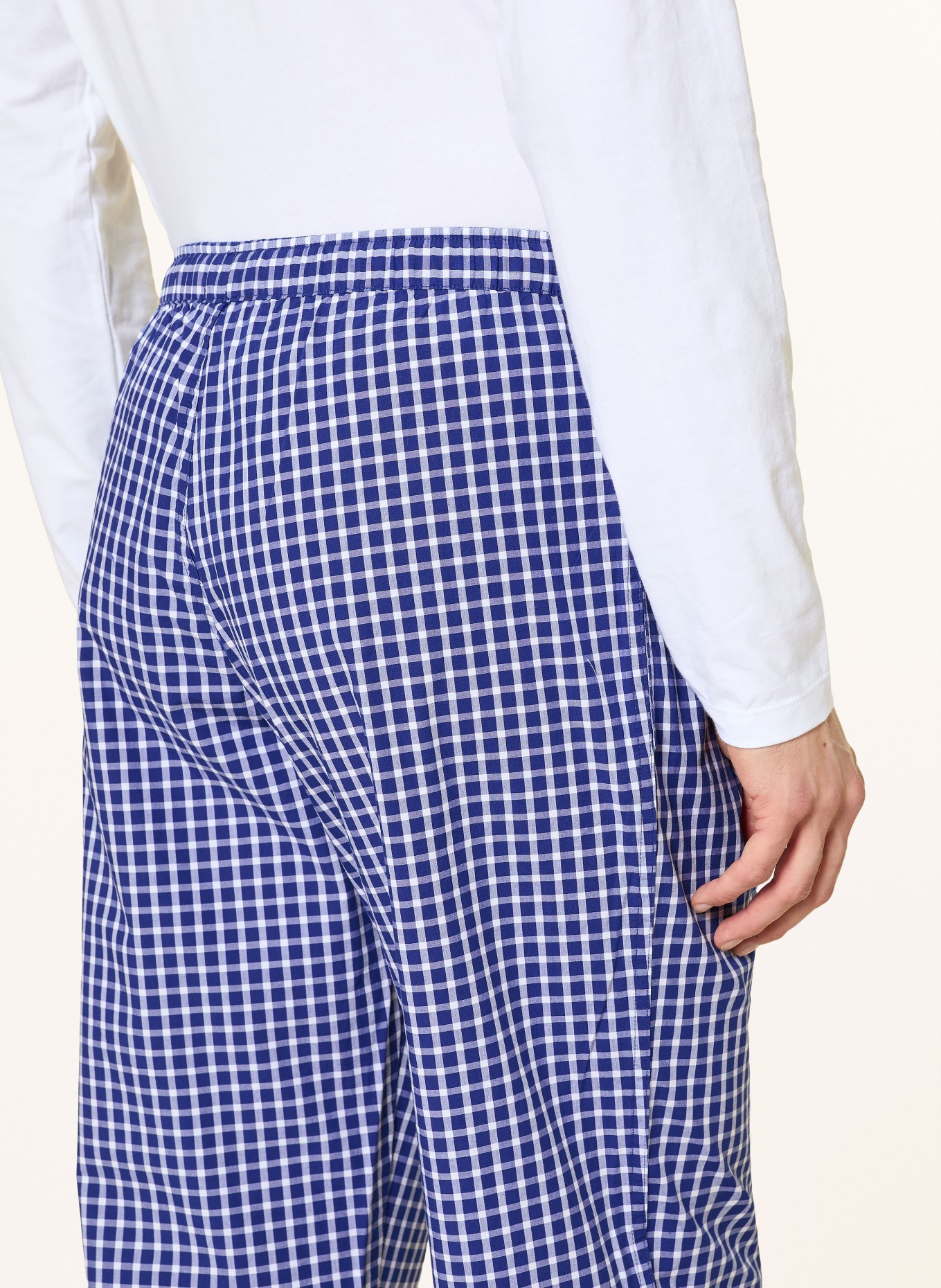 STROKESMAN'S Schlafhose: BLAU / WEISS