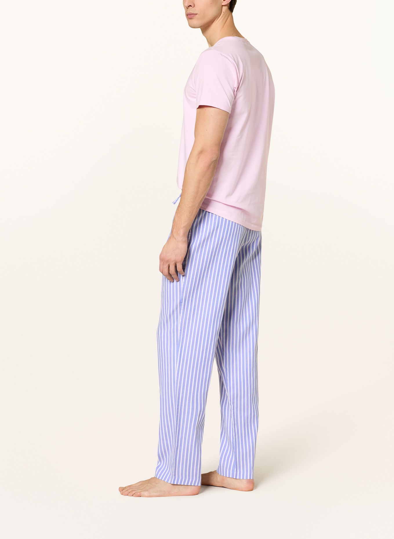 STROKESMAN'S sleep pants: BLUE / WHITE