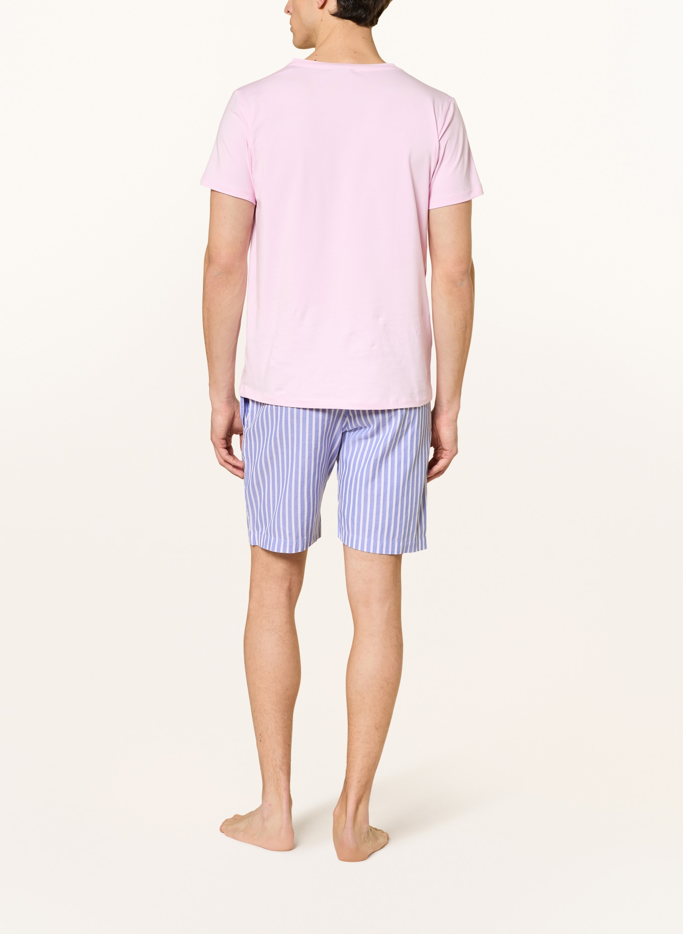 STROKESMAN'S sleep shorts: BLUE / WHITE