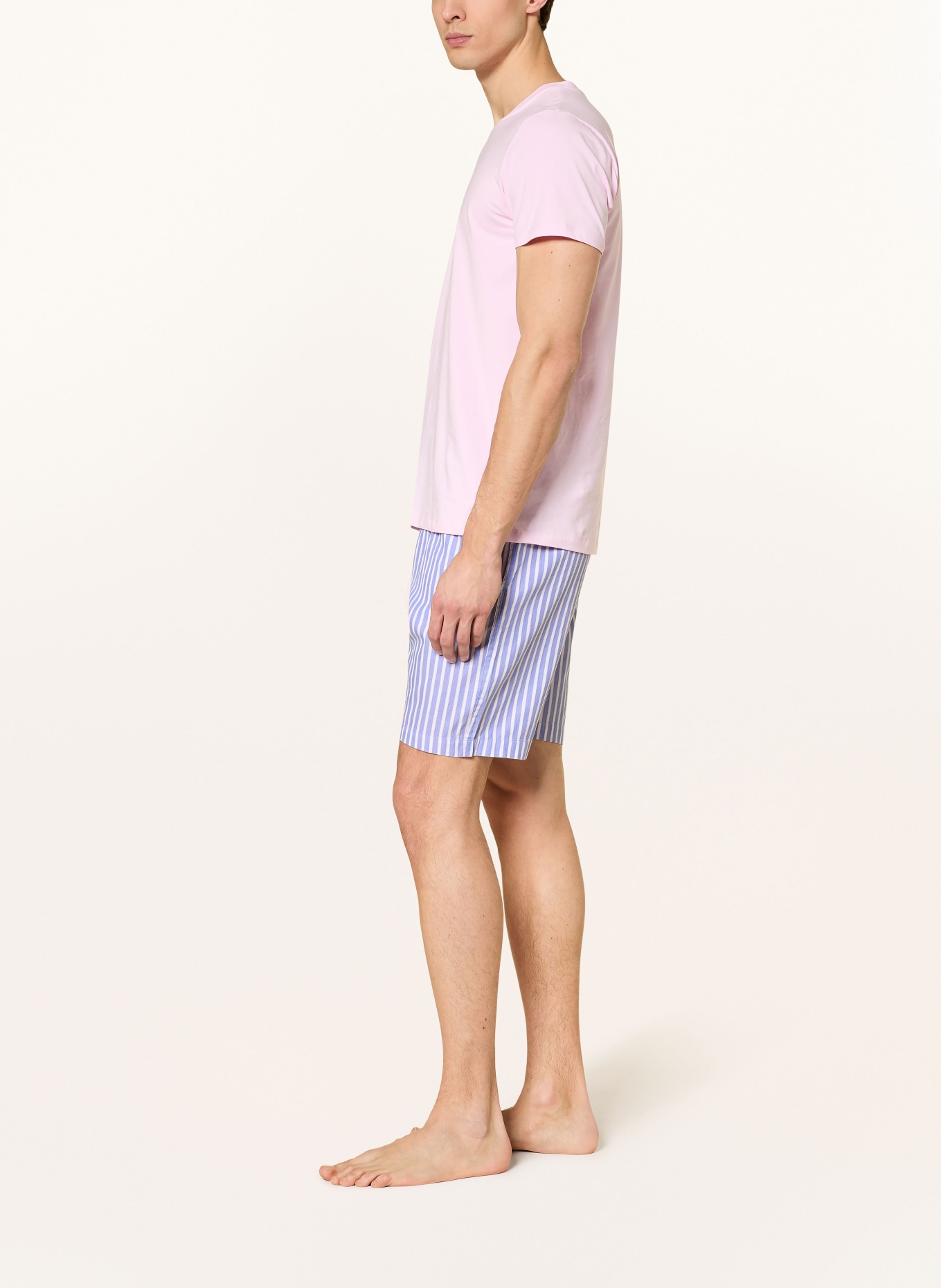 STROKESMAN'S sleep shorts: BLUE / WHITE