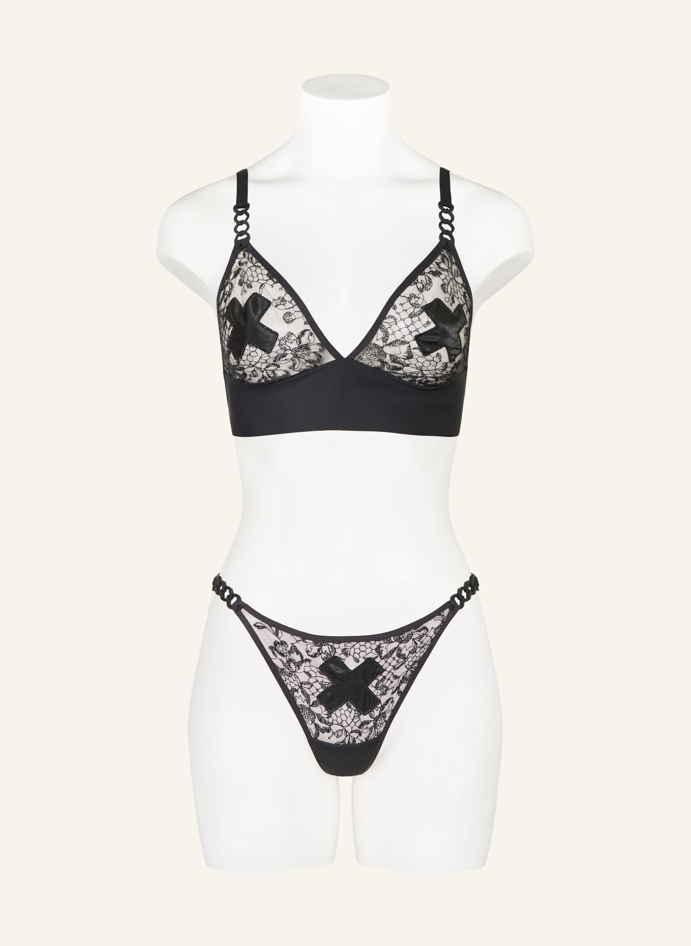 CHANTELLE Triangle bra XPLICIT: BLACK