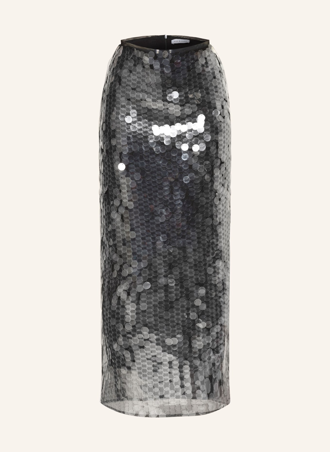 MRS & HUGS Rock mit Pailletten: WEISS