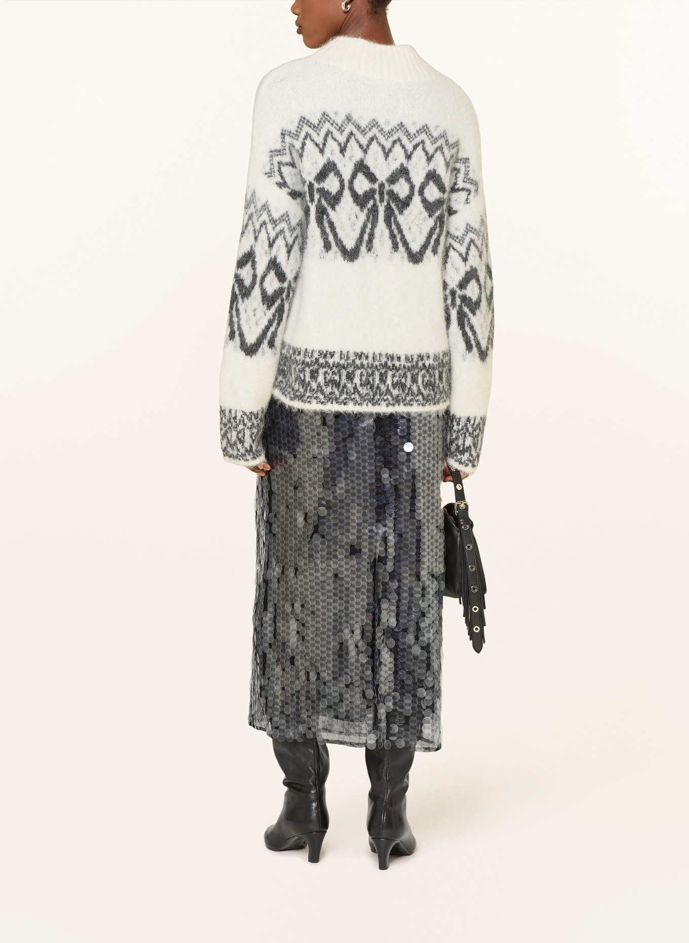 MRS & HUGS Rock mit Pailletten: WEISS