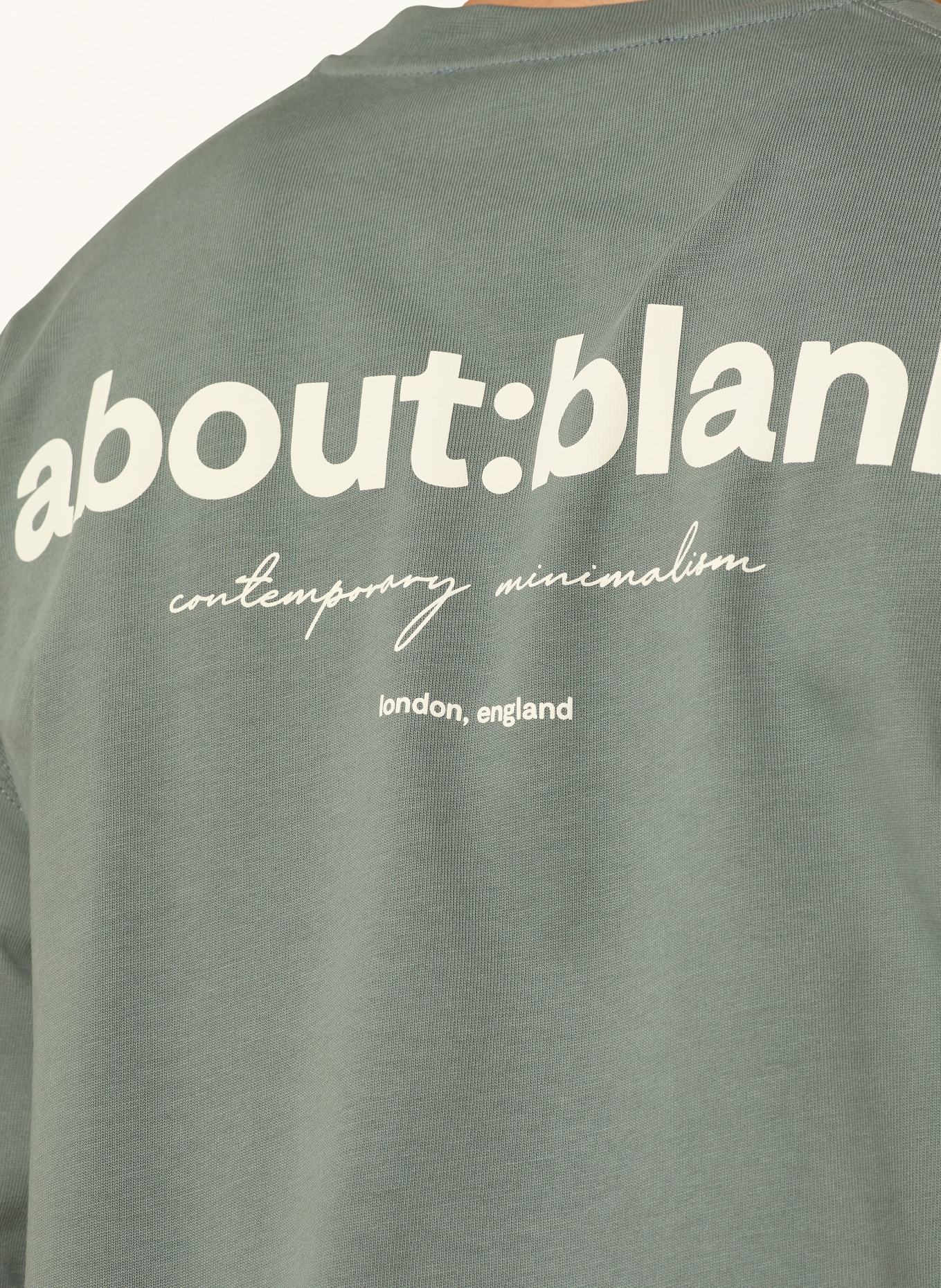 about:blank T-Shirt: GRÜN / ECRU