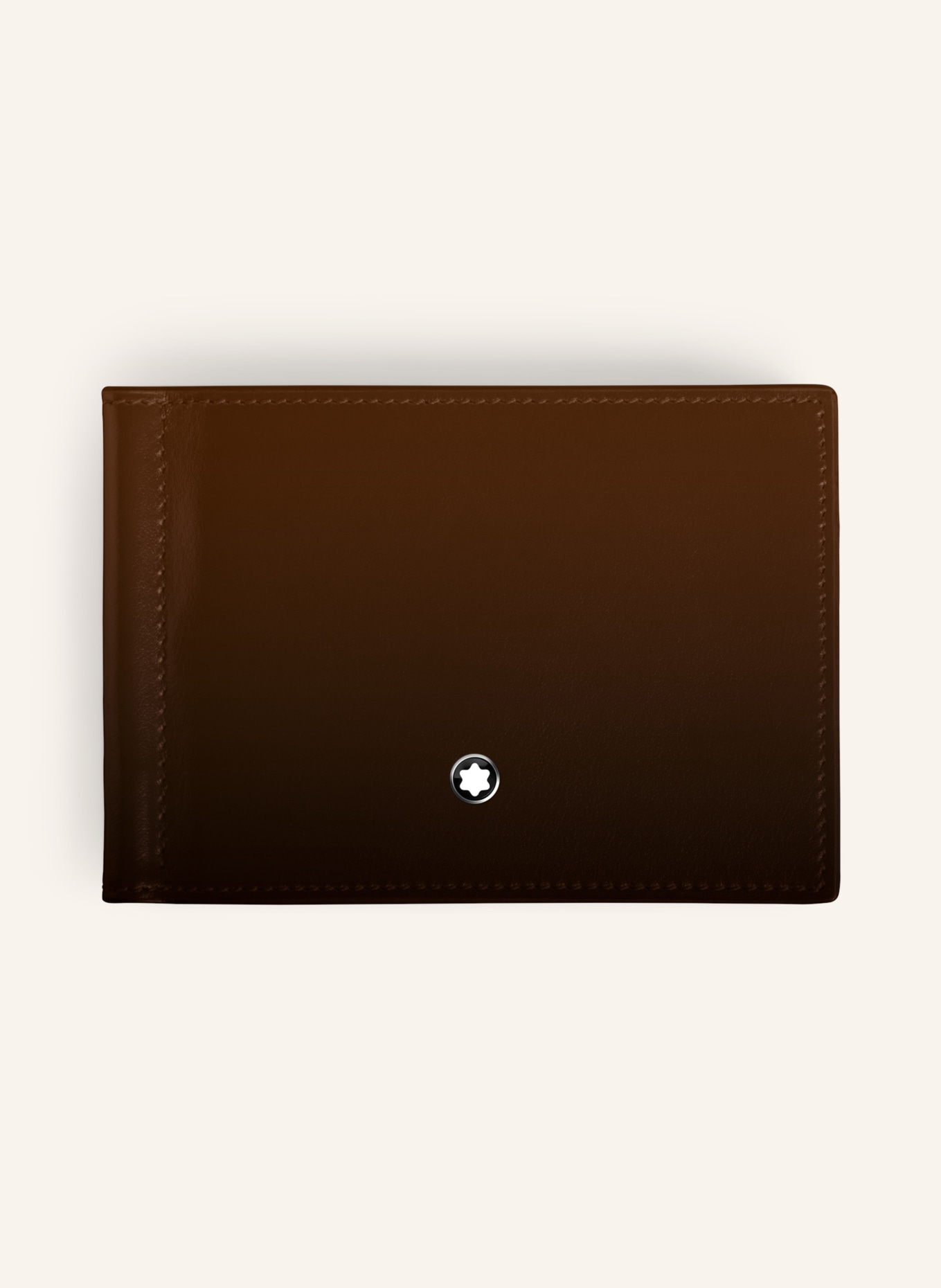 MONTBLANC MEISTERSTÜCK card case with money clip: DARK BROWN