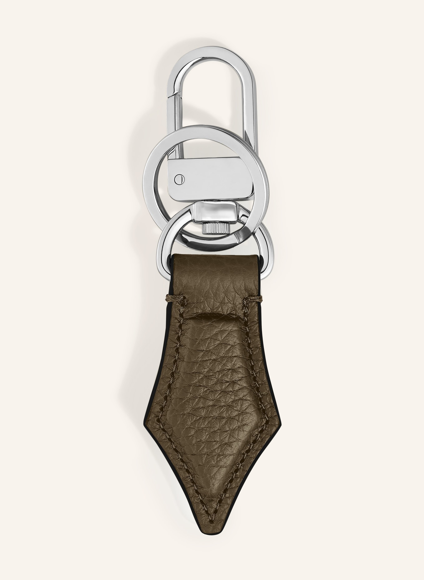 MONTBLANC brelok do kluczy: BRĄZOWY / SREBRNY