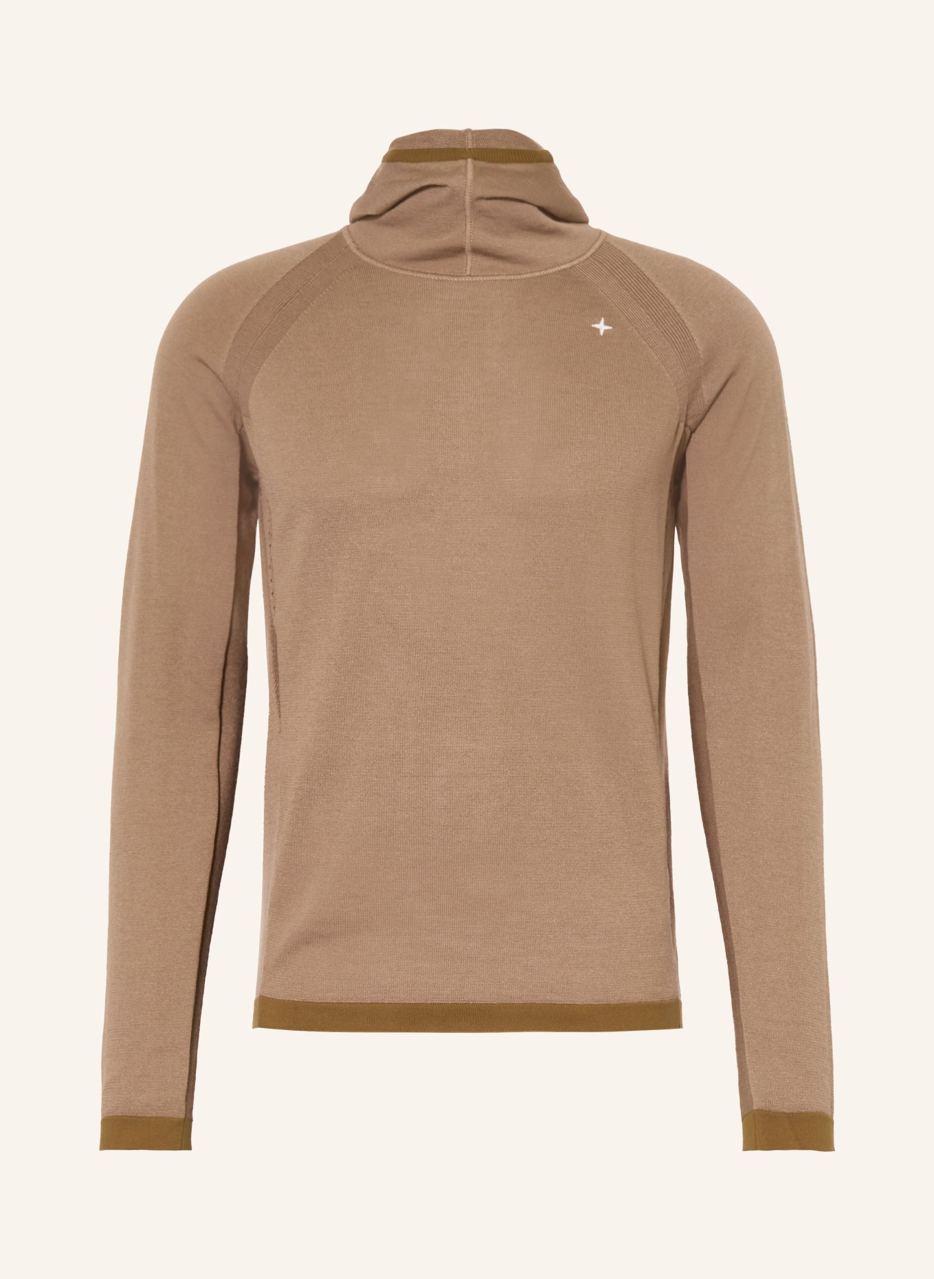 STONE ISLAND Strick-Hoodie: CAMEL