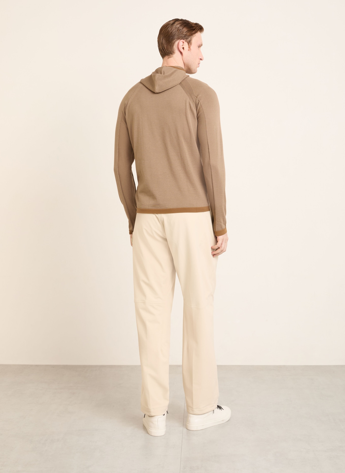 STONE ISLAND Strick-Hoodie: CAMEL