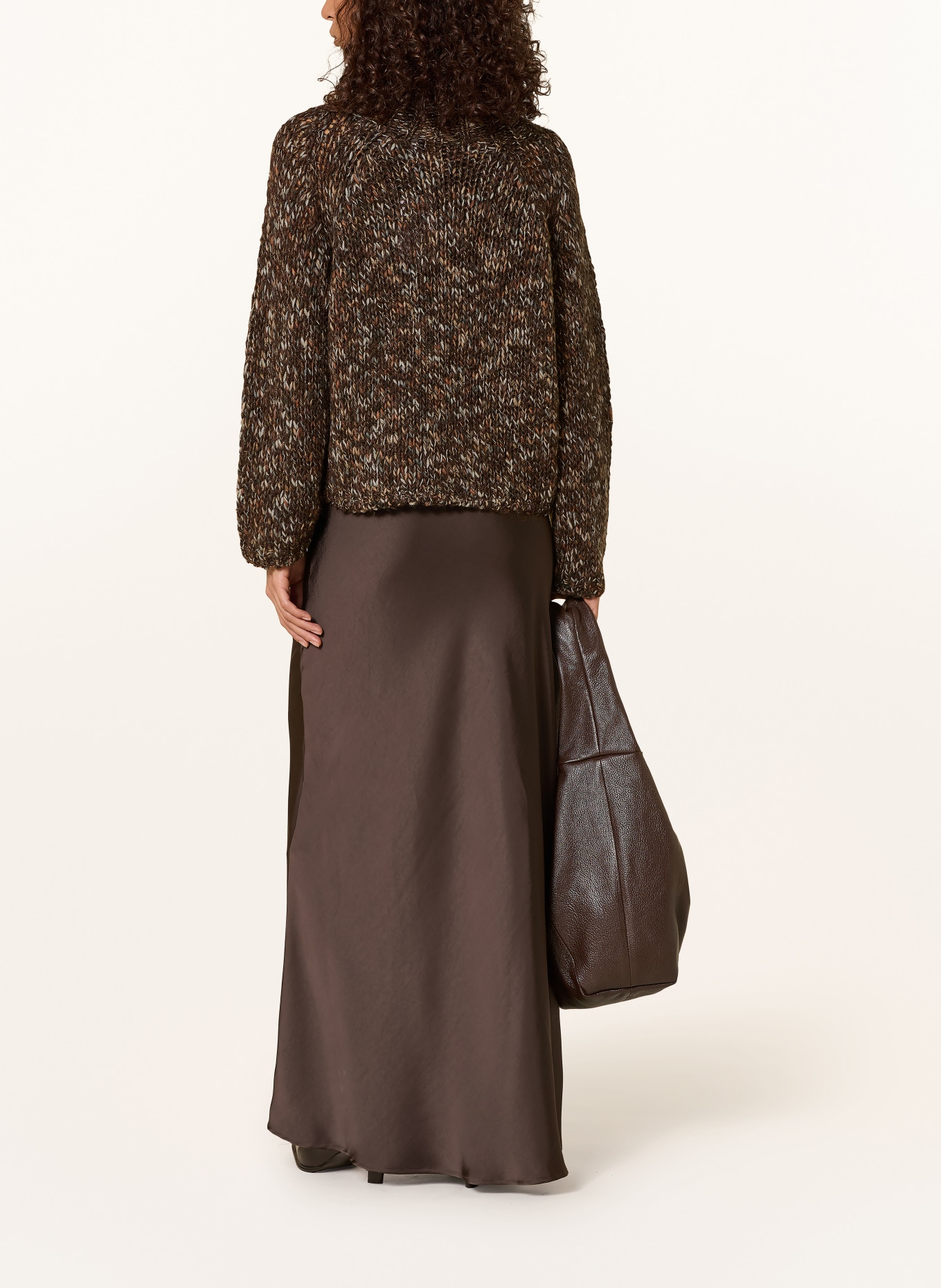 Rich & Royal Sweter: CIEMNOBRĄZOWY / JASNOBRĄZOWY