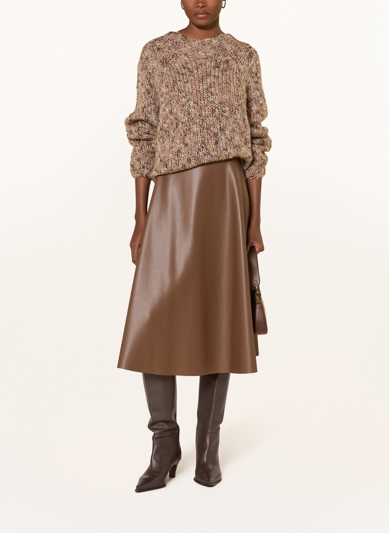 Rich & Royal Sweter: BRUDNY RÓŻ / CIEMNOZIELONY / BIAŁY