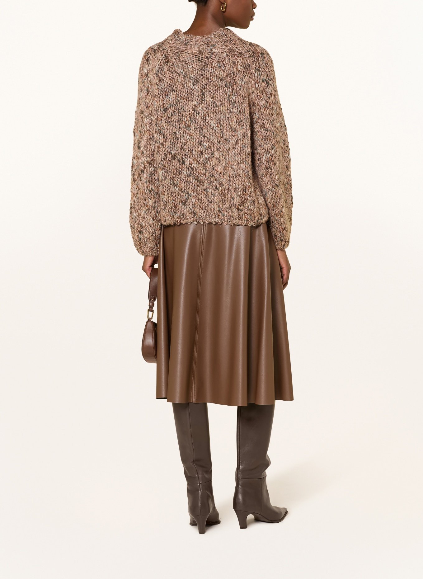 Rich & Royal Sweter: BRUDNY RÓŻ / CIEMNOZIELONY / BIAŁY