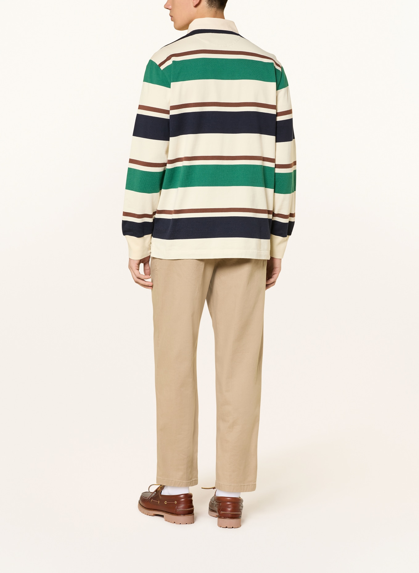 GANT koszulka do rugby: KREMOWY / ZIELONY / GRANATOWY