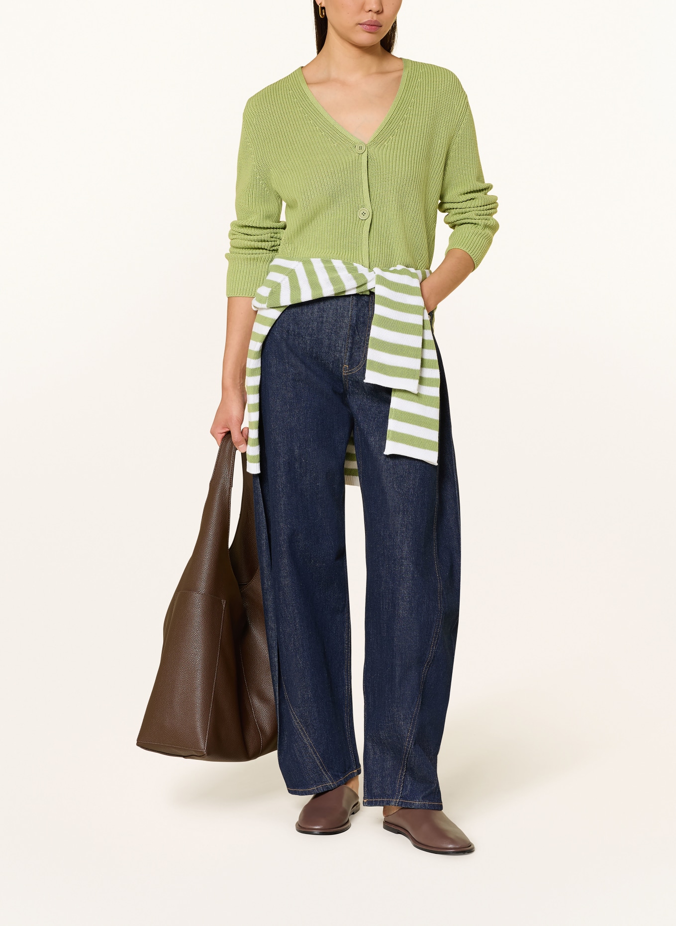 darling harbour cardigan: SAGE