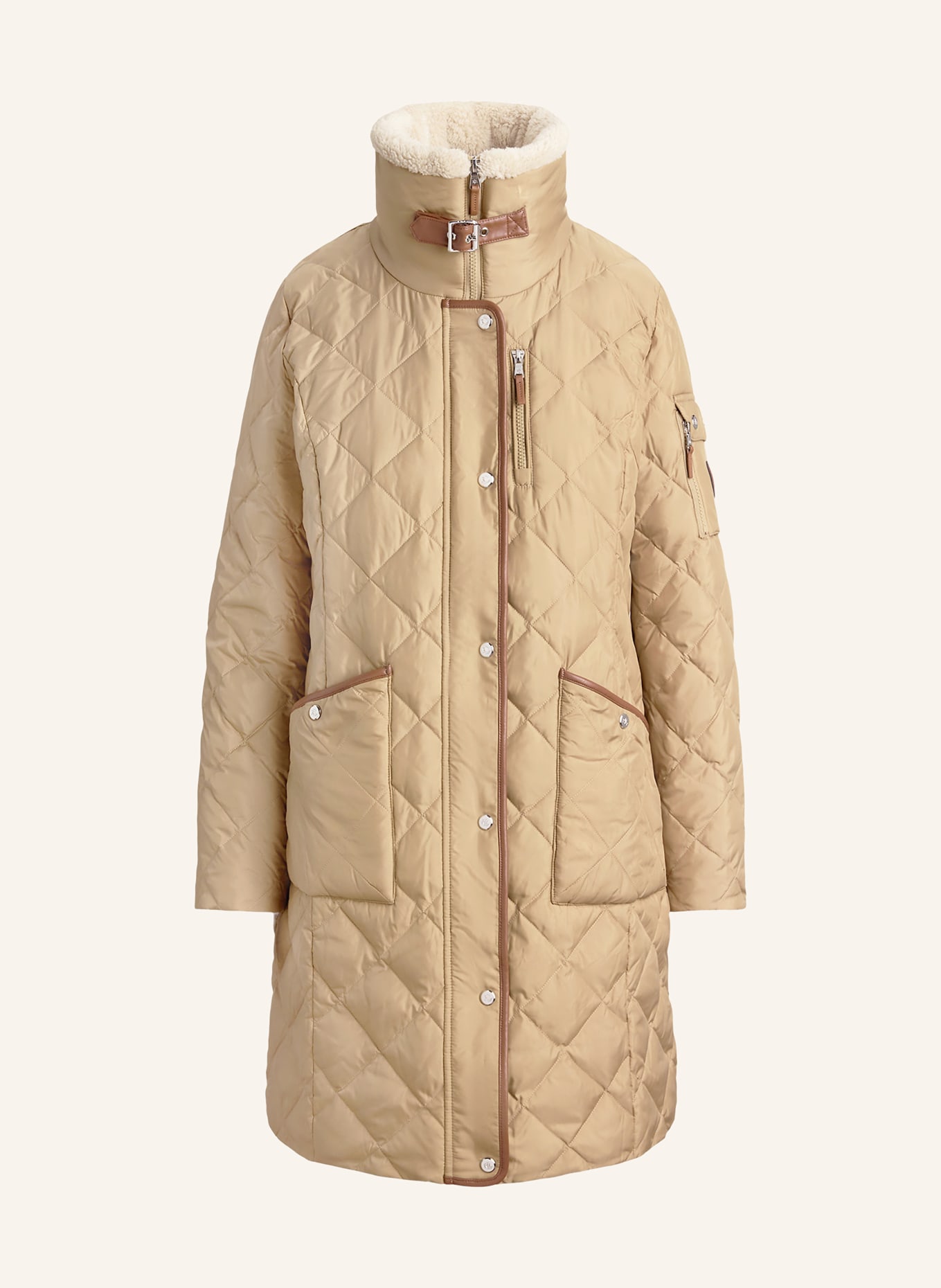 LAUREN RALPH LAUREN Daunenmantel: HELLBRAUN