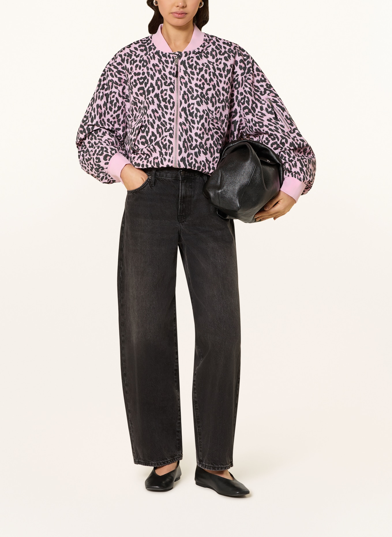 lollys laundry Kurtka LIWLL: RÓŻOWY / CZARNY