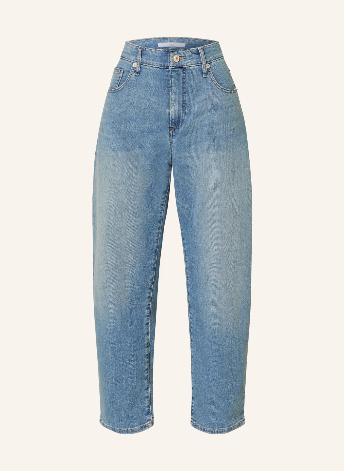 MAC Barrel jeans DANNI: D411 scissor blue destroyed