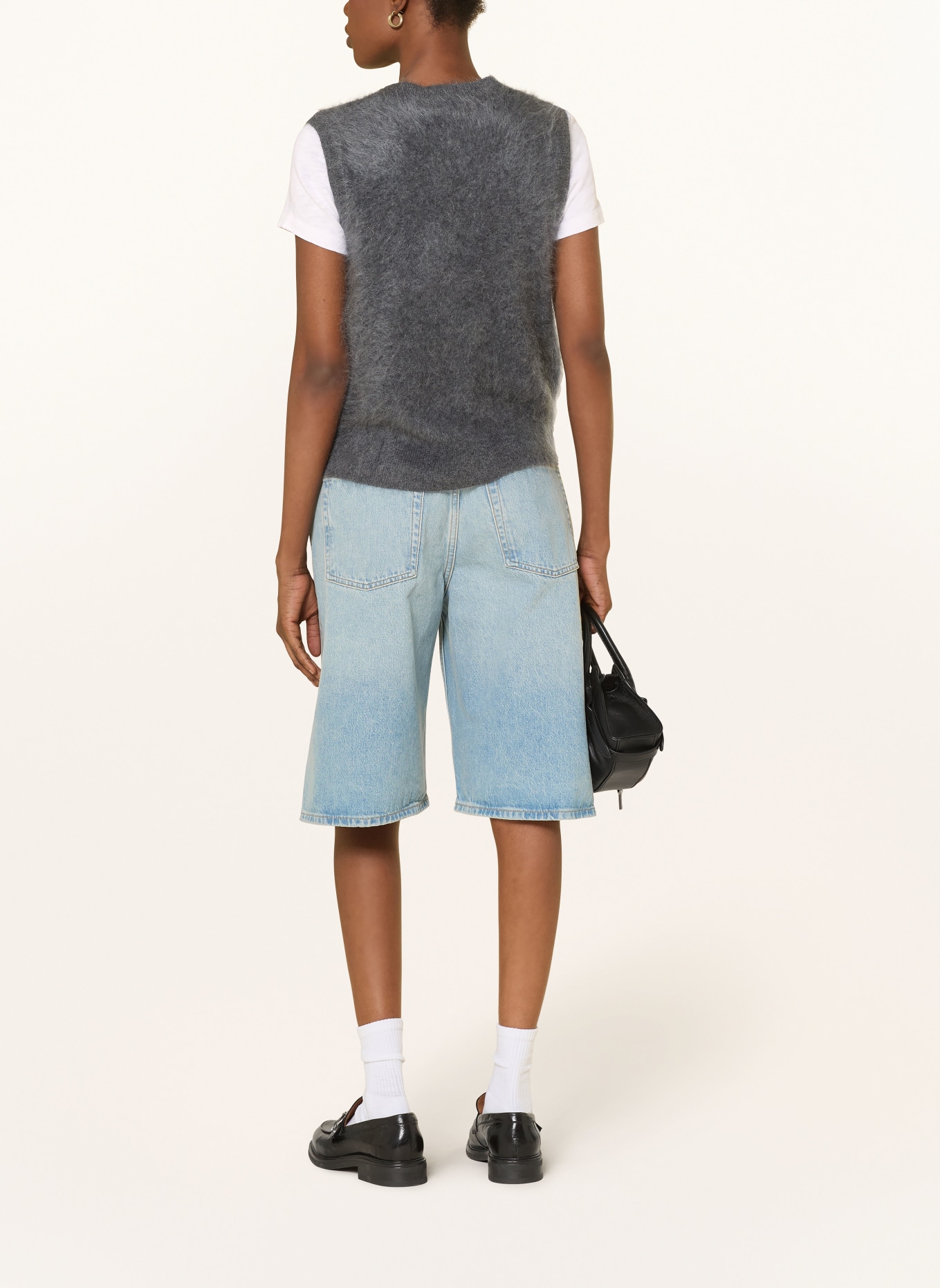 MRS & HUGS Dzianinowe wdzianko z kaszmiru: SZARY