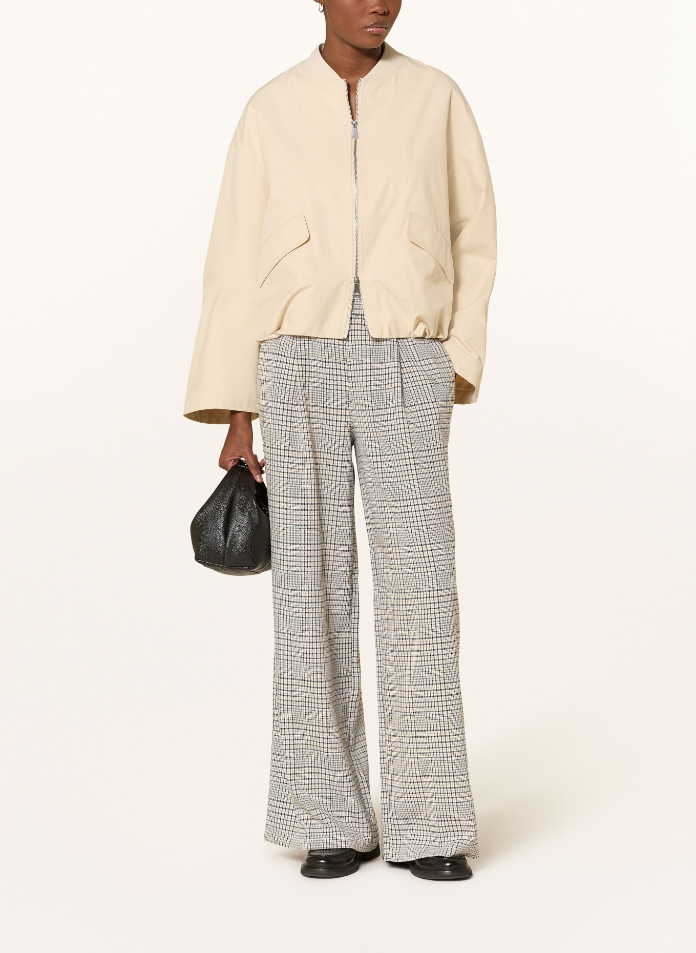 Marc O'Polo DENIM Marlenehose: CREME / HELLBLAU / SCHWARZ